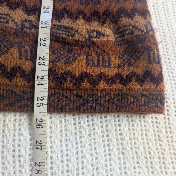 LP SUR 100% Alpaca Peru Geometric Art-to-Wear Cardigan Sweater Medium Button Up - Picture 6 of 8